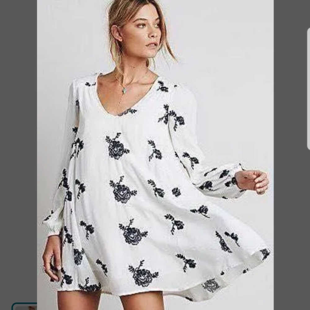 Free People Embroidered Austin Mini Dresses